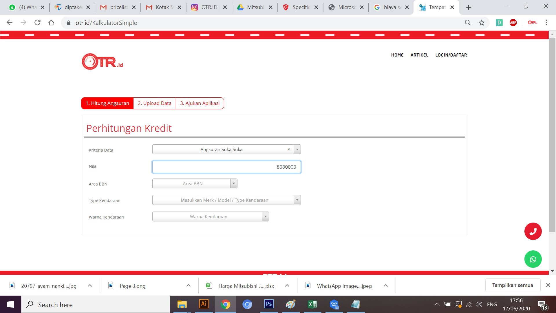 Simulasi Kredit Honda CR-V 2020 OTR.id