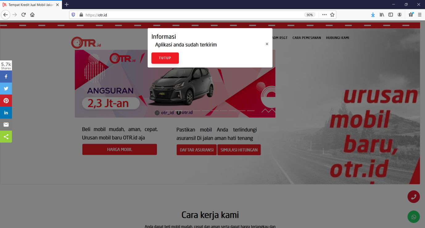 Simulasi Kredit Honda Jazz 2020 OTR.id