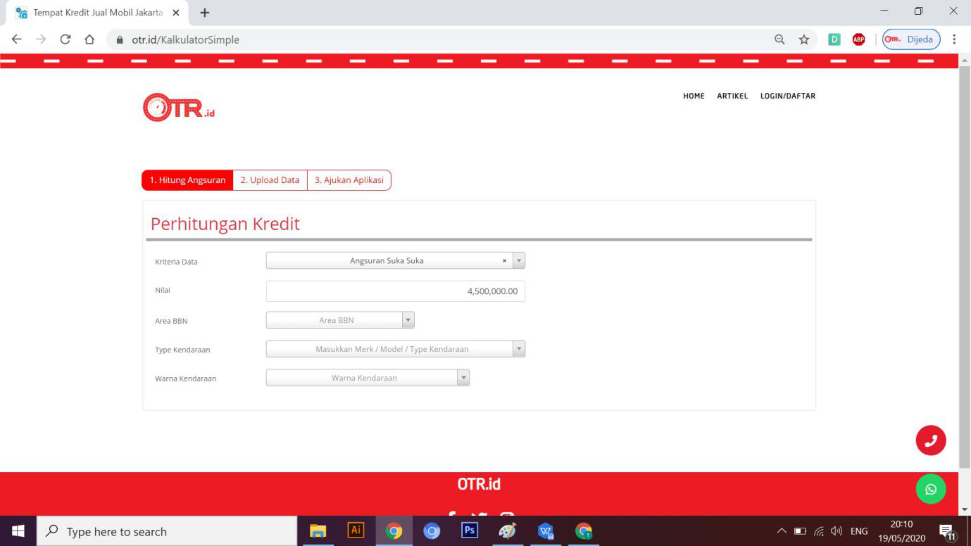Simulasi Kredit Honda Mobilio 2020 OTR.id